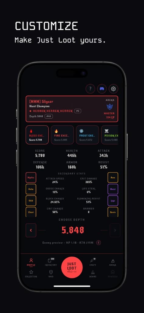 Just Loot — Arena